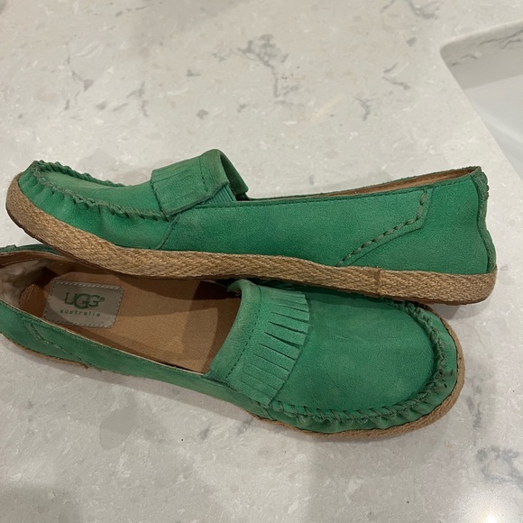 UGG- Marrah Fringe Moccasin Espadrille Loafers - Picture 7 of 7